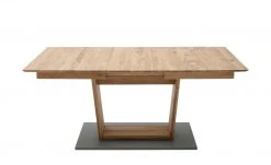 Säulentisch ausziehbar Balu | U-Säule Wildeiche Grau-aluminiumfarben 140|cm -Tischety Verkaufe 14307502 11 202102102232