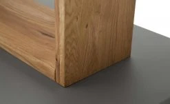 Säulentisch ausziehbar Balu | U-Säule Wildeiche Grau-aluminiumfarben 140|cm -Tischety Verkaufe 14307502 5 202102102232