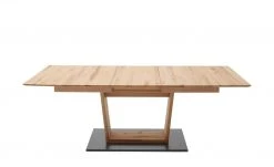 Säulentisch ausziehbar Balu | U-Säule Kernbuche Grau-aluminiumfarben 180|cm -Tischety Verkaufe 14307503 6 202102102233