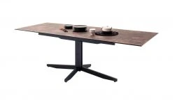 HPL/Glas-Säulentisch ausziehbar Minni | Steinoptik Braun -Tischety Verkaufe 14307508 4 202011182242