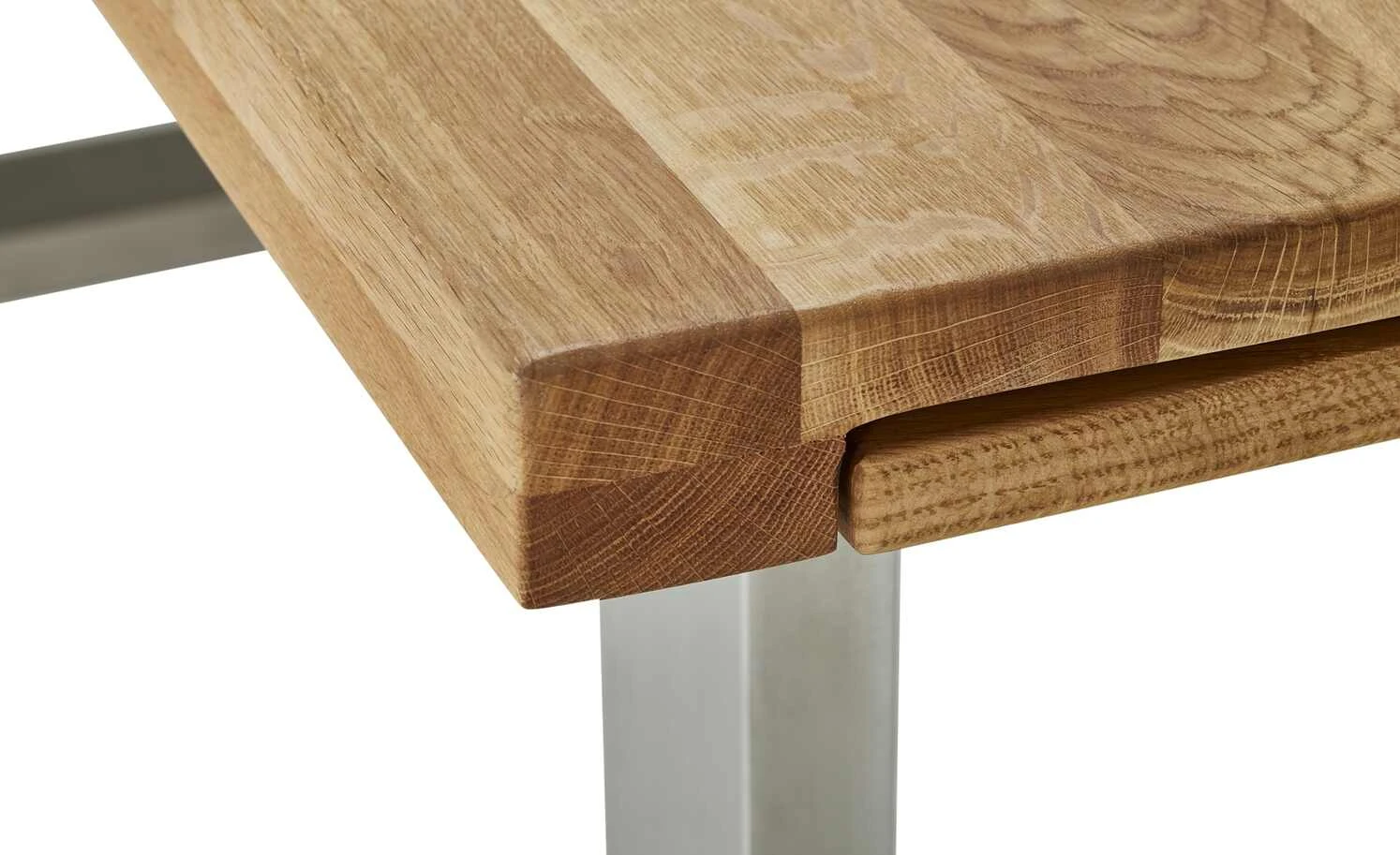 Woodford Kufentisch Aaron | 200|cm Wildeiche Edelstahl 12 Woodford Kufentisch Aaron | 200|cm Wildeiche Edelstahl – Bild 10