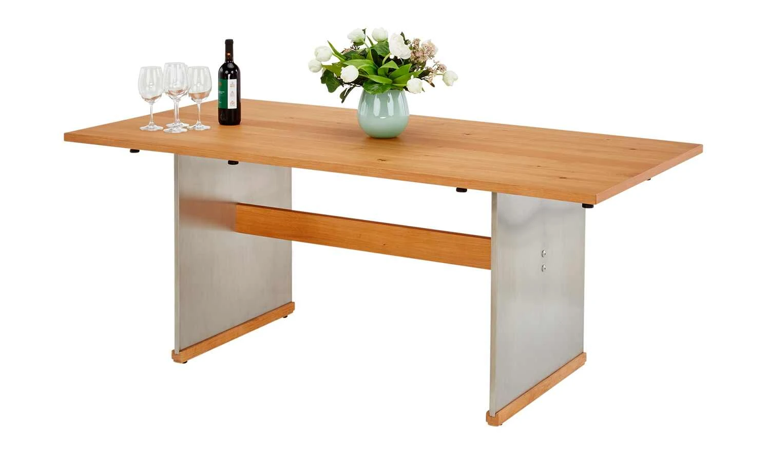 Wohnwert Esstisch ausziehbar Der Wangentisch | Holzwerkstoff furniert Oberflächenbehandlung: Wachseffektlack 160|cm 13 Wohnwert Esstisch ausziehbar Der Wangentisch | Holzwerkstoff furniert Oberflächenbehandlung: Wachseffektlack 160|cm – Bild 11