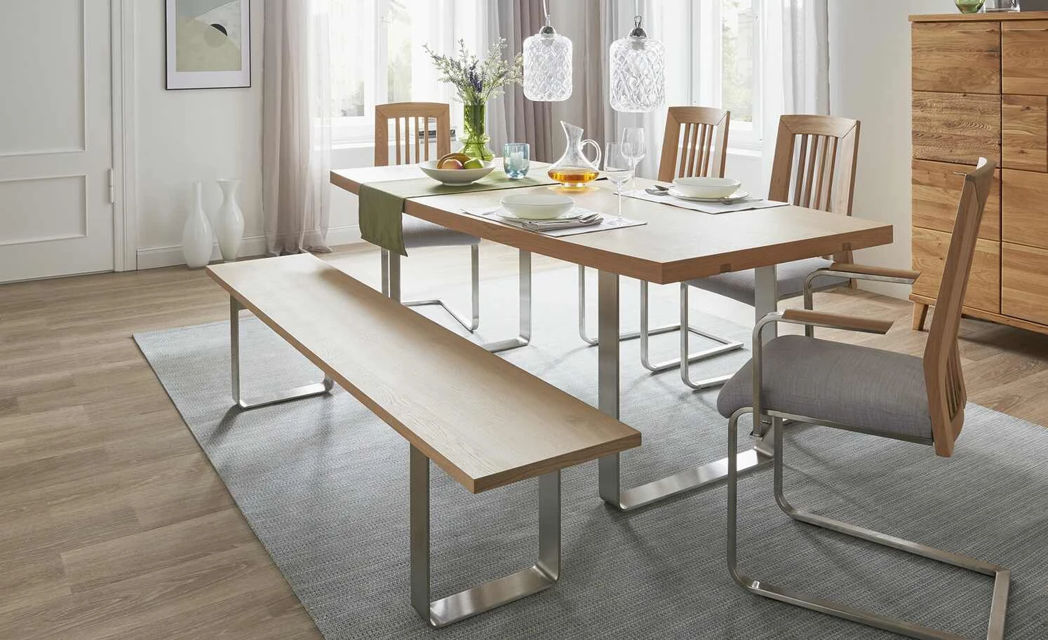 Wohnwert Kufentisch Der Wangentisch | Massivholz 180|cm 3 Wohnwert Kufentisch Der Wangentisch | Massivholz 180|cm