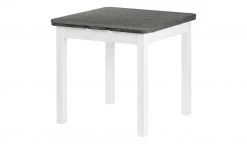 maison bleue Esstisch massiv Carina | 77|cm Weiß / Grau