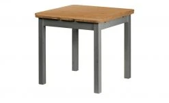 maison bleue Esstisch massiv Carina | 77|cm Grau / laugenfarbig