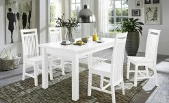 maison bleue Esstisch massiv Bendix | 140|cm Weiß