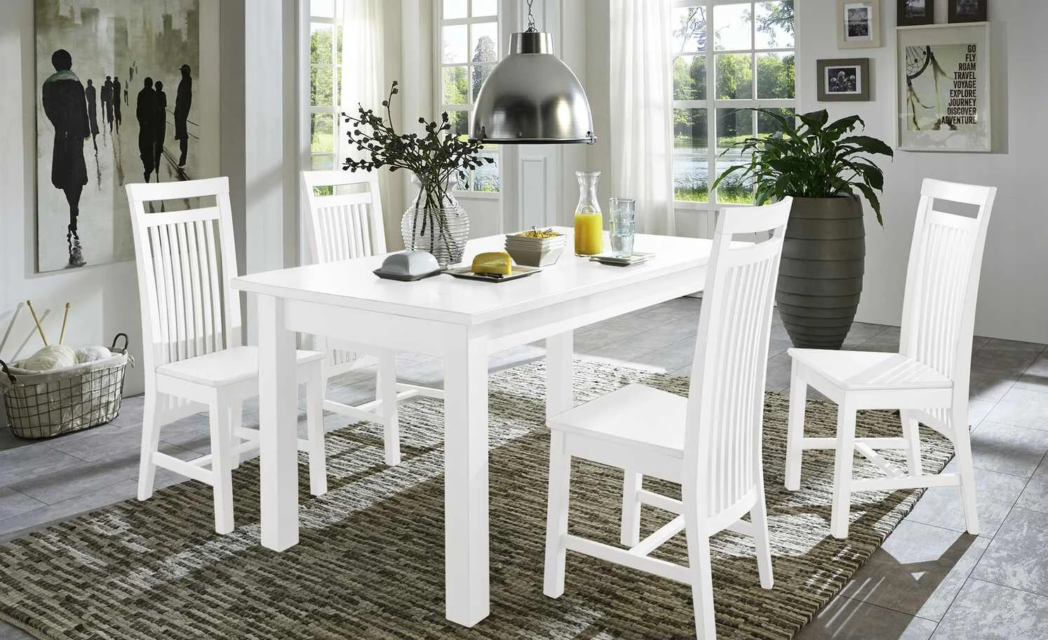 maison bleue Esstisch massiv Bendix | 140|cm Weiß 3 maison bleue Esstisch massiv Bendix | 140|cm Weiß