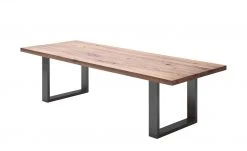 Woodford Kufen-Esstisch massiv Lavello | Eiche Bassano Anthrazit ca. 200x100 cm