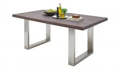 Woodford Kufen-Esstisch massiv Lavello | Eiche verwittert Edelstahl ca. 240x100 cm -Tischety Verkaufe 14309403 5 202102122237