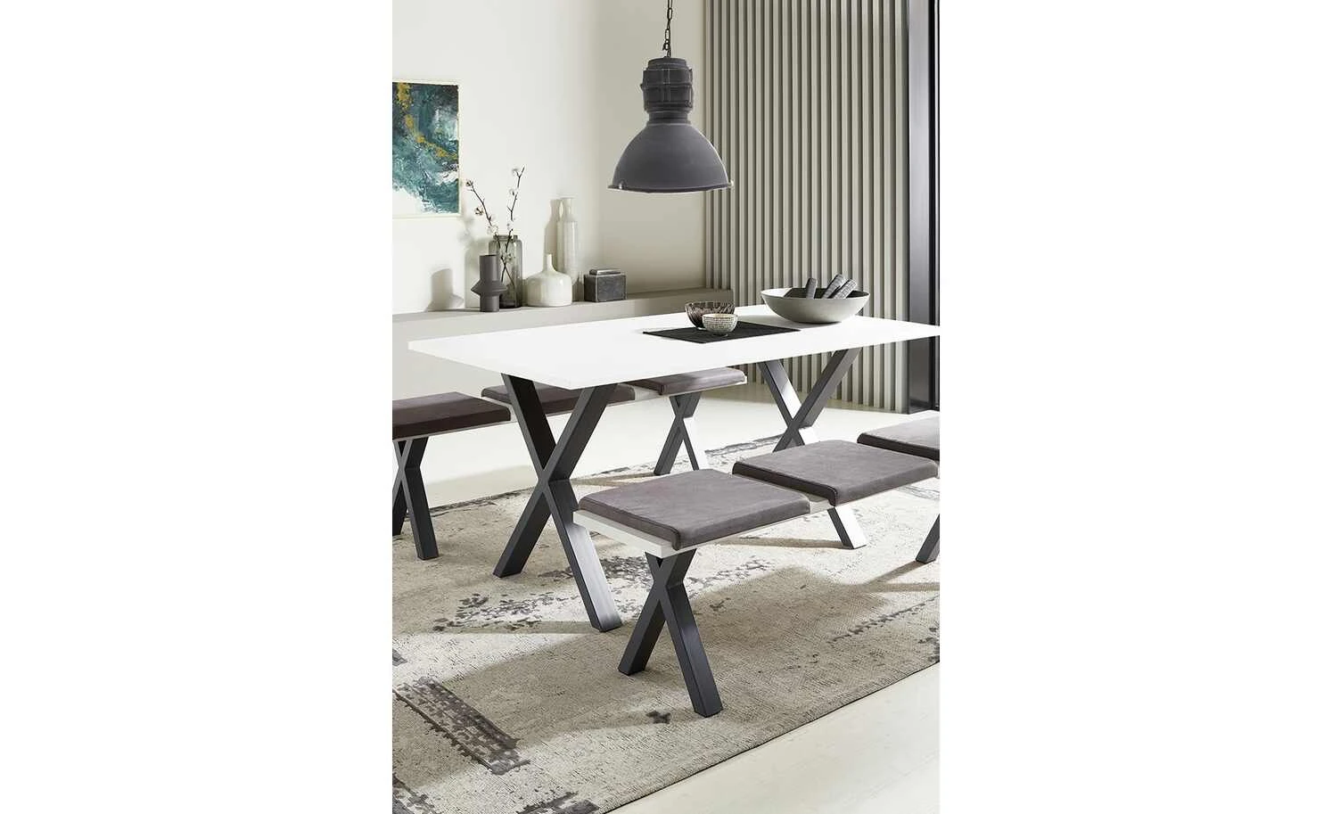 Esstisch Xari | Weiß 160|cm 8 Esstisch Xari | Weiß 160|cm – Bild 6