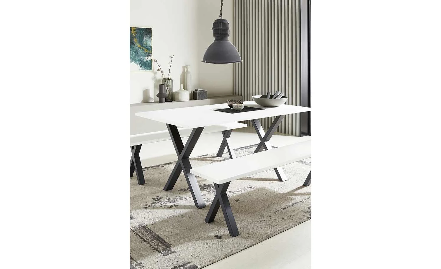 Esstisch Xari | Weiß 160|cm 7 Esstisch Xari | Weiß 160|cm – Bild 5