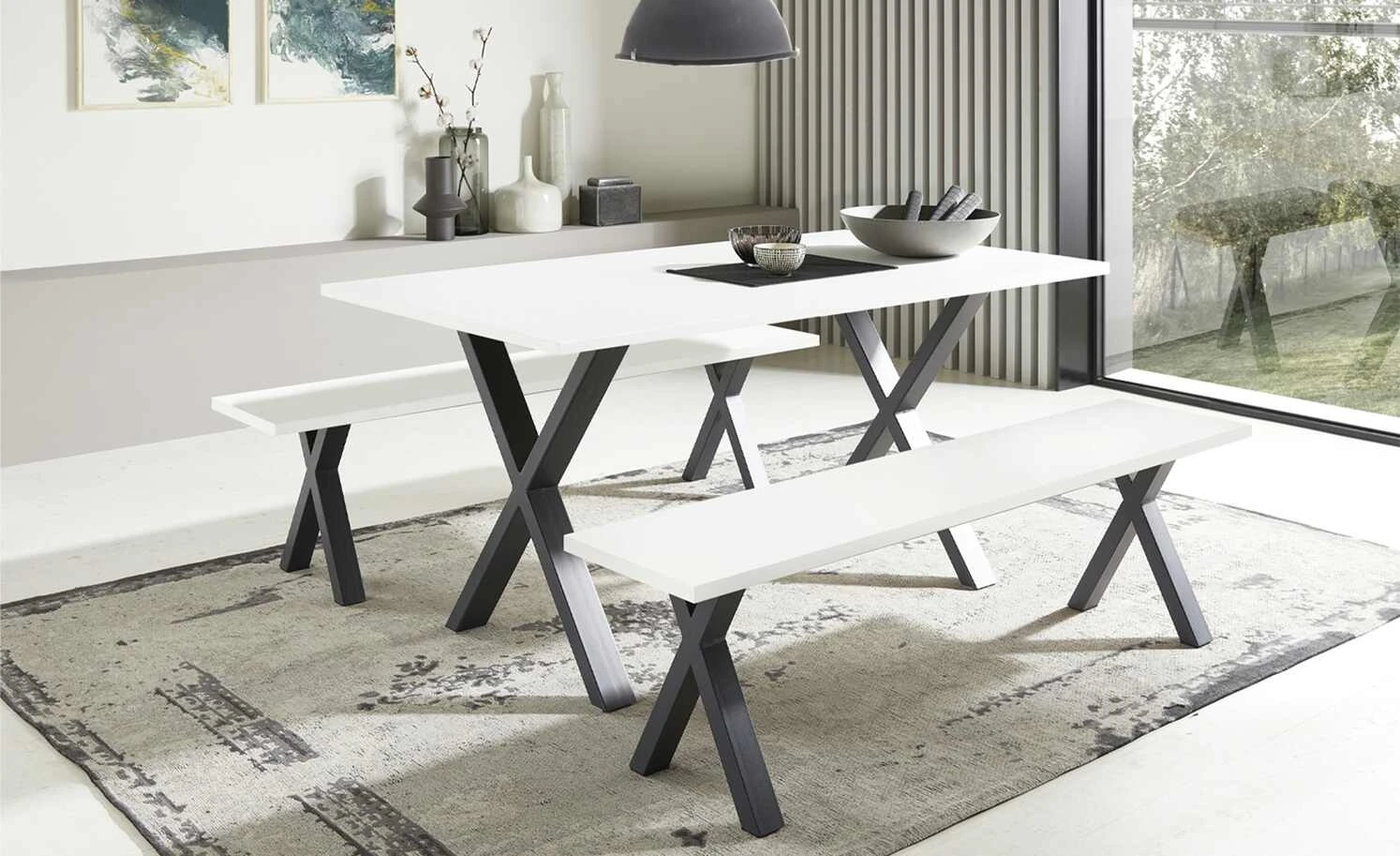 Esstisch Xari | Weiß 160|cm 6 Esstisch Xari | Weiß 160|cm – Bild 4