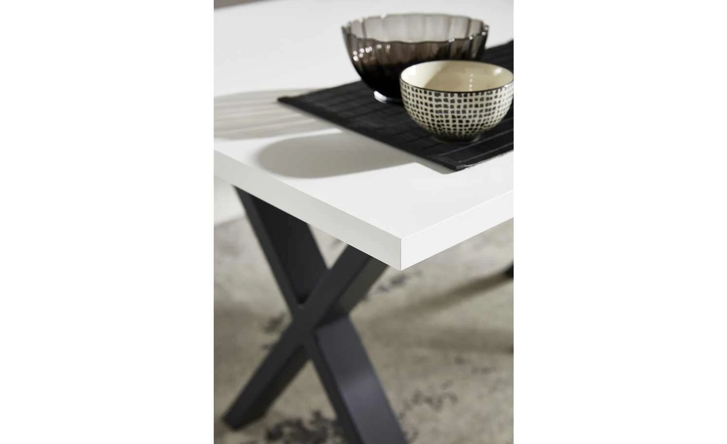 Esstisch Xari | Weiß 160|cm 4 Esstisch Xari | Weiß 160|cm – Bild 2