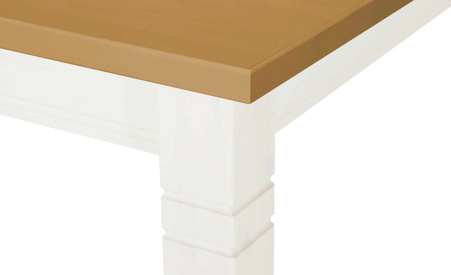 maison bleue Esstisch massiv Fabia | Weiß / laugenfarbig 140|cm 7 maison bleue Esstisch massiv Fabia | Weiß / laugenfarbig 140|cm – Bild 5