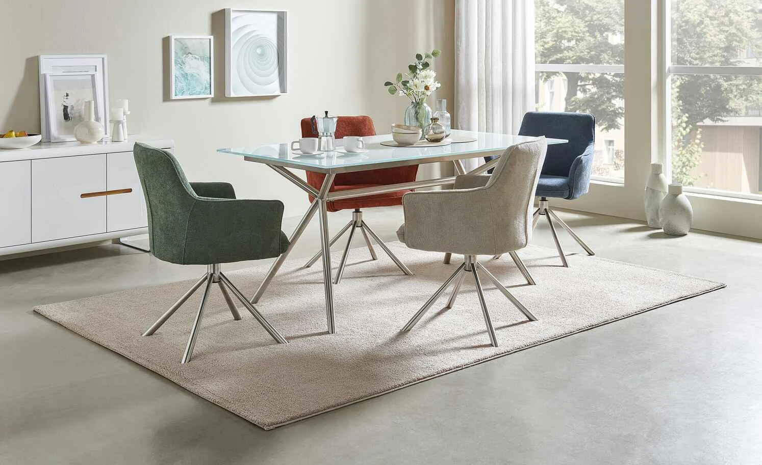 uno Glas-Esstisch Silvie 3 uno Glas-Esstisch Silvie