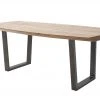 Woodford Kufentisch massiv Calotta | 180|cm Natur Trapez-Form Antikgrau -Tischety Verkaufe 15301458 1 202106211241
