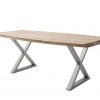 Woodford Kufentisch massiv Calotta | 180|cm Natur X-Form Edelstahl -Tischety Verkaufe 15301463 1 202106211241