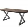 Woodford Kufentisch massiv Calotta | 180|cm Walnut (Braun) X-Form Antikgrau -Tischety Verkaufe 15301482 3 202106211241
