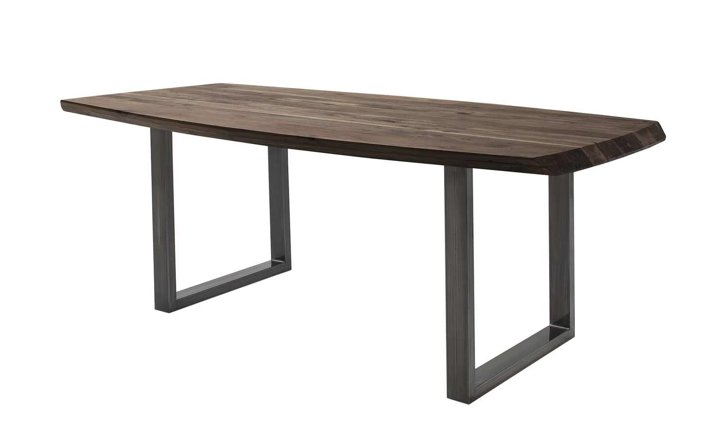 Woodford Kufentisch massiv Calotta | 180|cm Walnut (Braun) U-Form Antikgrau 3 Woodford Kufentisch massiv Calotta | 180|cm Walnut (Braun) U-Form Antikgrau