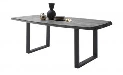 Woodford Kufentisch massiv Calotta | 200|cm Grau sandgestrahlt U-Form Anthrazit -Tischety Verkaufe 15301522 5 202106211241