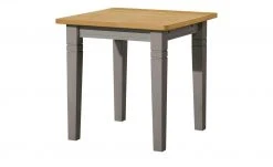 maison bleue Esstisch massiv Florian | Grau / laugenfarben ca. 78x78 cm