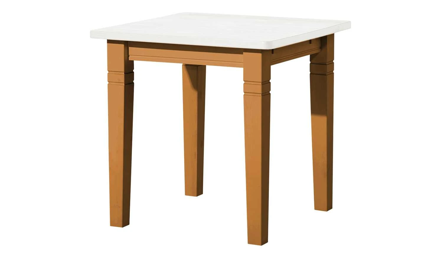 maison bleue Esstisch massiv Florian | bernsteinfarben / Weiß ca. 78x78 cm 3 maison bleue Esstisch massiv Florian | bernsteinfarben / Weiß ca. 78x78 cm