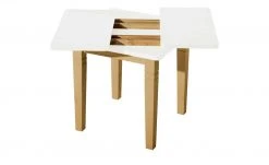 maison bleue Esstisch massiv Florian | laugenfarben / Weiß ca. 78x78 cm -Tischety Verkaufe 15301776 6 202108131411