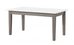 maison bleue Esstisch massiv Florian | Grau / Weiß ca. 160x90 cm