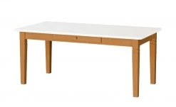 maison bleue Esstisch massiv Florian | bernsteinfarben / Weiß ca. 180x90 cm