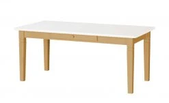 maison bleue Esstisch massiv Florian | laugenfarben / Weiß ca. 180x90 cm