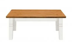 maison bleue Couchtisch Florian | Weiß / bernsteinfarben