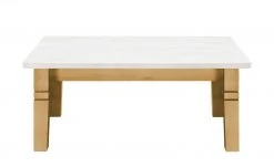 maison bleue Couchtisch Florian | laugenfarben / Weiß