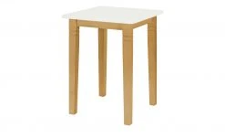 maison bleue Bartisch massiv Florian | laugenfarben / Weiß 78|cm