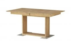 Woodford Säulentisch ausziehbar Mila | Eiche Bianco ca. 130x90 cm