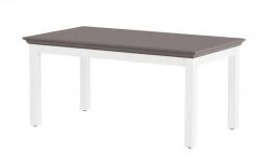 maison bleue Esstisch Petit Chalet | Weiß / Graphitgrau nicht ausziehbar