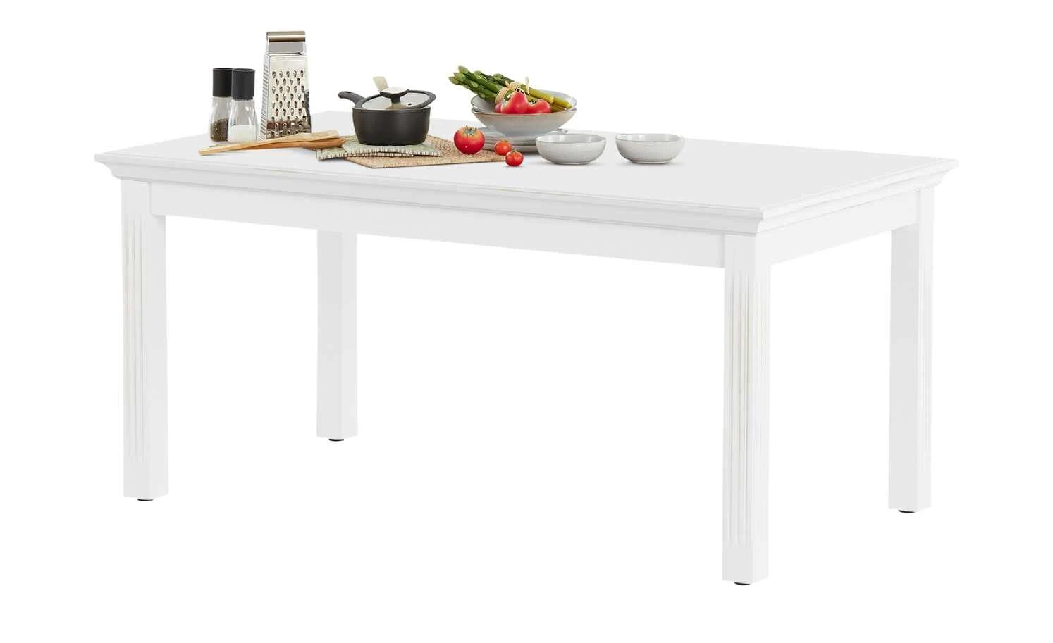 maison bleue Esstisch Petit Chalet | Vintage Weiß nicht ausziehbar 4 maison bleue Esstisch Petit Chalet | Vintage Weiß nicht ausziehbar – Bild 2