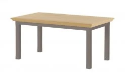 maison bleue Esstisch Petit Chalet | Graphitgrau / Asteiche ausziehbar