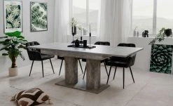 Esstisch ausziehbar Falko | Beton (Nachbildung)