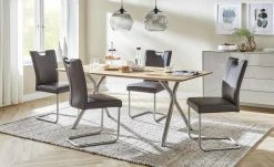 Esstisch Soft-Table | 220|cm Edelstahl