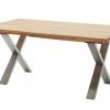 Woodford Massivholztisch ausziehbar Sovis | Wildeiche / Edelstahl ca. 180x100 cm -Tischety Verkaufe 15309016 1 202207142232