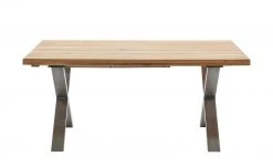 Woodford Massivholztisch ausziehbar Sovis | Wildeiche / Edelstahl ca. 180x100 cm -Tischety Verkaufe 15309016 13 202207142232