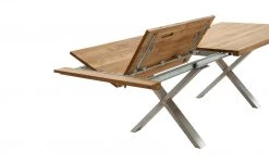 Woodford Massivholztisch ausziehbar Sovis | Wildeiche / Edelstahl ca. 180x100 cm -Tischety Verkaufe 15309016 8 202207142232