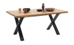 Woodford Massivholztisch ausziehbar Sovis | Wildeiche / Anthrazit ca. 200x100 cm -Tischety Verkaufe 15309018 3 202207142232