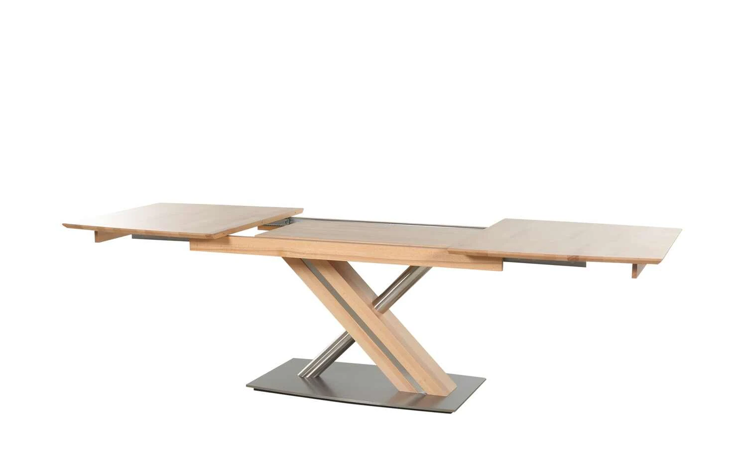 Woodford Säulentisch massiv ausziehbar Tristan | ca. 160x90 cm mit 2 Einlegeplatten 5 Woodford Säulentisch massiv ausziehbar Tristan | ca. 160x90 cm mit 2 Einlegeplatten – Bild 3