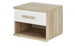Nachtkommode Caja | Eiche San Remo (Nachbildung) / Alpinweiß -Tischety Verkaufe 342245403 6 201811271544