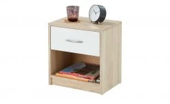 Nachtkommode Ashford | Eiche Sonoma (Nachbildung) / Weiß 1|Stück -Tischety Verkaufe 500002800 8 202205031246