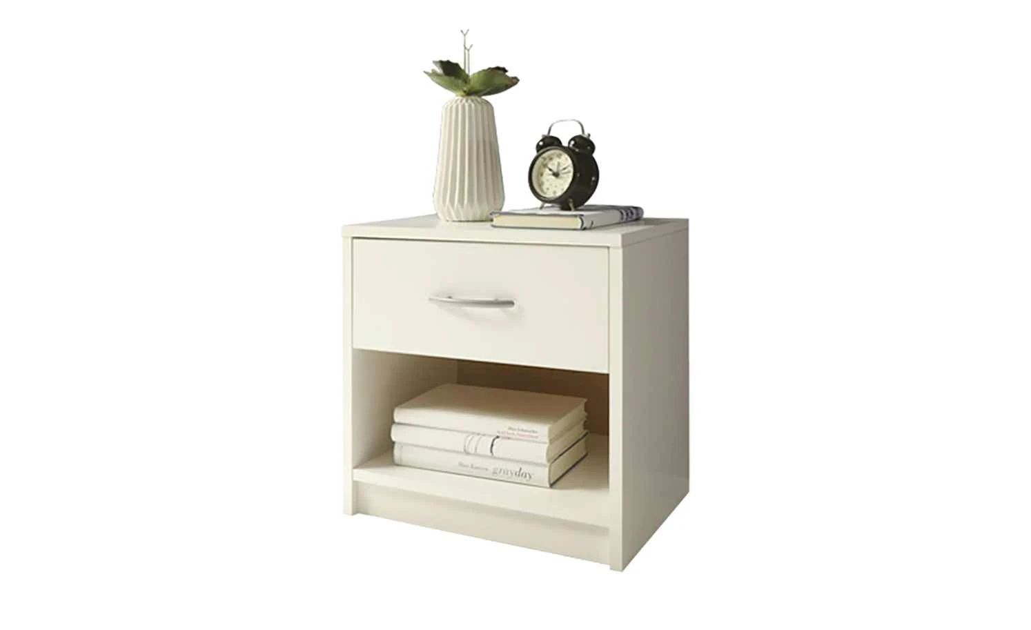 Nachtkommode Ashford | Weiß 1|Stück 7 Nachtkommode Ashford | Weiß 1|Stück – Bild 5